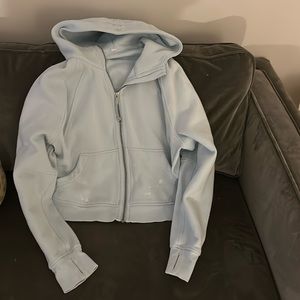 Lululemon light blue scuba hoodie